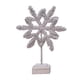 thumbnail image 4 of Mini adornos navideños de mesa con árbol de Navidad luminoso y flocado. copo de nieve, 4 of 9