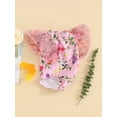thumbnail image 5 of Aojekbee Baby Girl Swimwear Summer Cute Floral Print Monokini Swimsuits for Toddler Bathing Suits Beachwear, 5 of 10