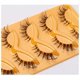 thumbnail image 3 of Zhuge 5 pares de pestañas postizas con purpurina y lentejuelas de colores, pestañas postizas de visón esponjoso con color para cosplay,pestañas postizas de 15 mm (ZZJ5-016), 3 of 3