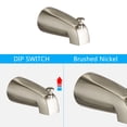 thumbnail image 4 of Shower Head，Shower System with Tub Spout Rain Shower Tub Set, High Pressure Dual 2 in 1 Shower Combo Faucet with Valve,Brushed Nickel, 4 of 4
