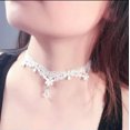 thumbnail image 4 of HOOUN Women's Fashion Jewelry White Pendant Lace Choker Wedding, 4 of 8