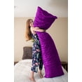 thumbnail image 4 of Pillowtex Housse de Coussin en Peluche – Housse de Coussin Duveteuse Violette 20x54, 4 of 4