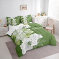 thumbnail image 3 of Manfei Green White Flower 7-Piece Twin Bedding Sets,Country Floral Bedding Comforter Set,Rustic Aestheric Sheet Sets For Girls Kids,Breathable Home Decor Reversible, 3 of 8