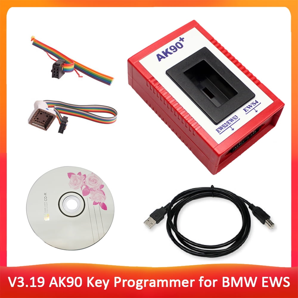 Auto Key Programmer Tool Professional Ak90 V3 19 Match Diagnostic Tool For Bmw Ews Ak90 With Cable Key Programming Kit Identifying Keys Walmart Canada