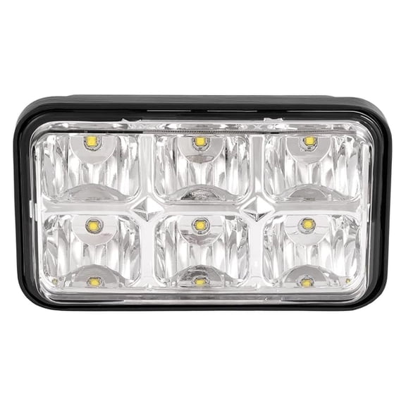 Golf Cart Headlight Clear LED Lens Compatible with 1996-Up EZGO ST350/1980-1994 EZGO Marathon/EZGO Workhorse Models Golf Cart Plastic Headlight Housing