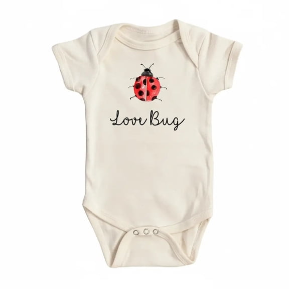 Lady Bug Love Newborn Baby Bodysuit