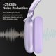 thumbnail image 5 of Auriculares inalámbricos RORSOU C6 con cancelación activa de ruido, 60 h, plegables, morado, 5 of 8