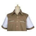 thumbnail image 4 of Retro Men Shirts Bowling Shirts Pocket Workshirts Cotton, 4 of 5