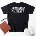 thumbnail image 3 of All Gender Short Sleeve Patriotic Freedom and Liberty Graphic Tee Shirt, 3 of 3