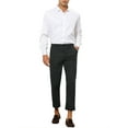 thumbnail image 2 of Lars Amadeus Men's Vertical Stripes Flat Front Chino Dress Pants, 2 of 6