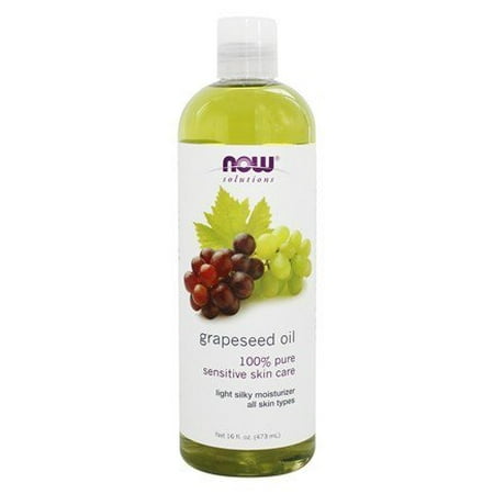 100% Pure Sensitive Skin Care Grapeseed Oil - 16 fl. oz. by NOW Foods (pack of