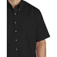 thumbnail image 2 of Harbor Bay by DXL Big and Tall Men's Easy-Care Solid Sport Shirt, Black, 6XLT, 2 of 5