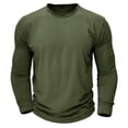 thumbnail image 2 of VJATTWR Men's Shirts Long Sleeve 3 Button Casual Collared T-Shirt Winter Fall Shirt with Pocket Mens Fashion Shirts Shirts S, 2 of 7