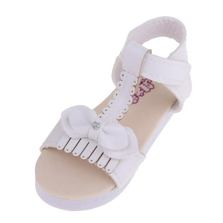 

Doll Shoes /3 Dolls Sandals Shoes PU Leather Shoes Our Dolls Accessory (White)