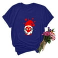 thumbnail image 2 of Ichuanyi Women's Casual Love Letter Printing Short Sleeve T-Shirt Tops Valentine's Shirts, 2 of 3