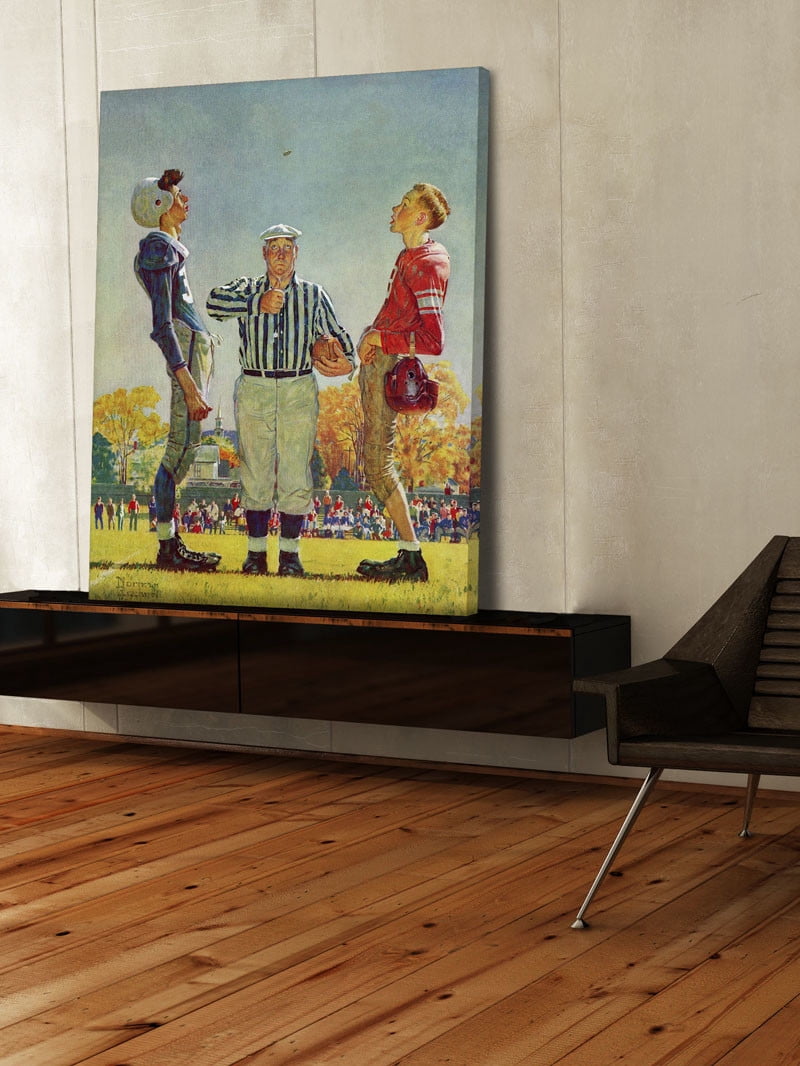Marmont Hill "Coin Toss" by Norman Rockwell Painting Print on Canvas