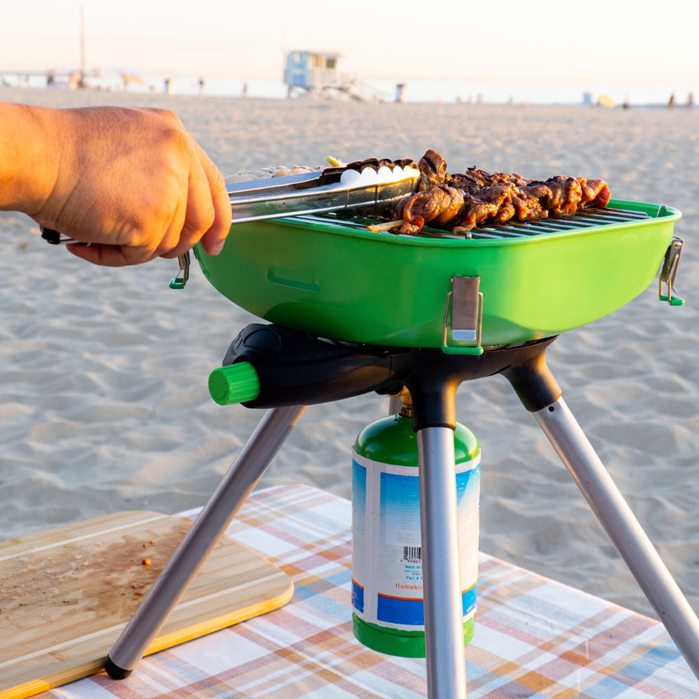 Flame King Multi-Functional Portable Propane BBQ Grill Camp Stove