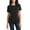 Jet Black, variant on Just Blanks Ladies Essential Ring Spun Cotton T-Shirt, White, 4XL