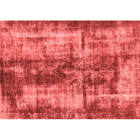 Ahgly Company Indoor Rectangle Oriental Red Modern Area Rugs, 7' x 10'