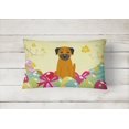 thumbnail image 2 of Carolines Treasures BB6039PW1216 Easter Eggs Border Terrier Canvas Fabric Decorative Pillow, 12H x16W, multicolor, 2 of 3