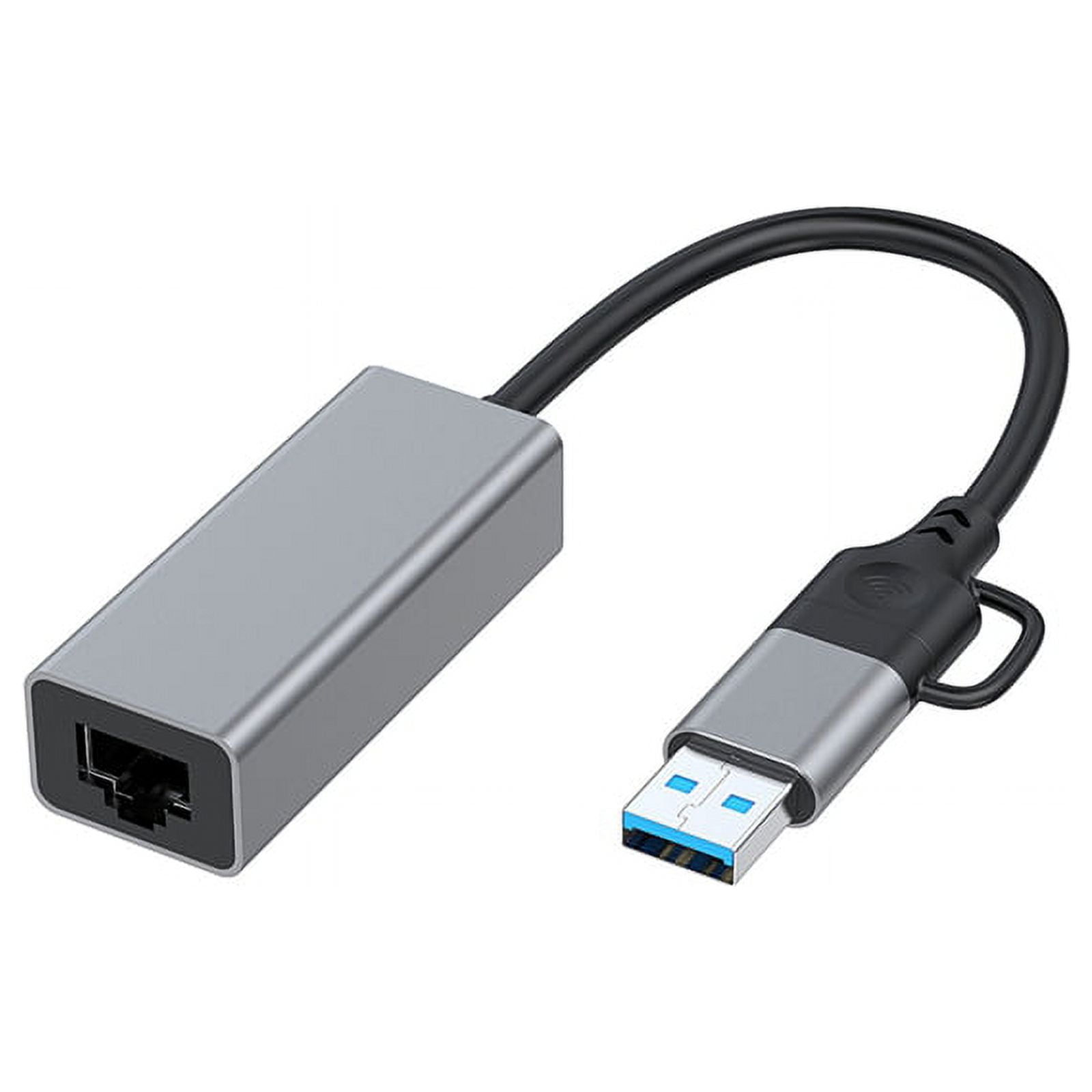 Tarjeta de red cableada USB tipo C a RJ45. Adaptador externo USB 3.0 a ...