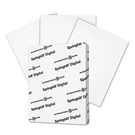 30% Recycled Vellum Finish Springhill Digital Vellum Bristol White Cover, 67 lb, 8 1/2 x 11, White, 250 Sheets/Pack -SGH016000 ()