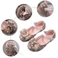 thumbnail image 5 of GUOBIOZIY Toddler Girls Dress Shoes Girls Flower Shoes Princess Wedding Party Girls Flats for Little/Big Kids (Pink,30), 5 of 7