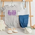 thumbnail image 3 of My Papa Hotter Than Yours Grandfather Bodysuit Jumper Girls Infant Baby Brisco Brands 6M, 3 of 6