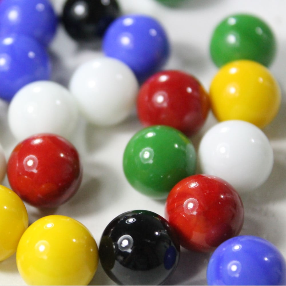 60 Solid Color Replacement Marbles Set run Chinese Checker board game GLASS 14mm 