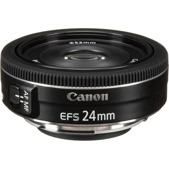 Canon EF-S 24mm f/2.8 STM Lens for Canon & Other EF-S Mount Cameras: Canon EOS 7D, 7D Mark II, 80D, 90D, C500 Mark II EF-Mount, C700 EF-Mount, C700 FF EF-Mount, Rebel SL2, SL3, T6s, T7, T7i, T8i &More