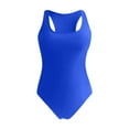 thumbnail image 4 of QHFBli Swimwear Women's One Piece Swimsuit Leak Proof Menstrual Bathing Suit Racerback Training Swimsuit for Teens Girls, 4 of 5