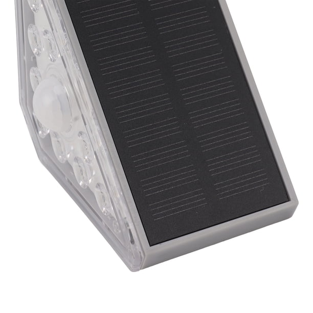 Luces solares LED para escaleras triangulares para exteriores, 2 juegos de luces solares triangulares para escaleras, luces solares para escaleras, impermeables para exteriores, diseño de clase mundial