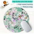 thumbnail image 5 of Larger Mouse Pad with Stitched Edge, Premium-Textured Mouse Mat Waterproof Non-Slip Rubber Base Round Mousepad for Office Gaming PC Laptop 8.7×8.7 inches, Beautiful Flower Art, 5 of 14
