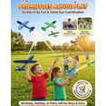 thumbnail image 6 of Cute Dinosaur Airplane Launcher Toy -Boxed Version, 8" Foam Glider Plane - Outdoor Flying Catapult Toy - Fun Birthday Gifts, Easy to Launch Foam Aircraft, 6 of 7