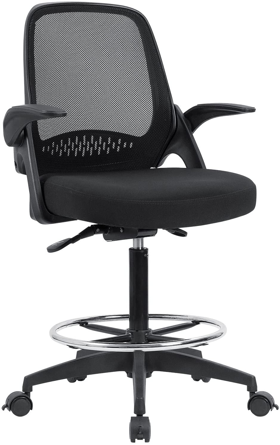 Walnew Office Drafting Chair Tall Office Chair with Flip