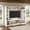 White, variant on Euroco Entertainment Center Wall Unit for TVs up to 80", All-in-One Modern TV Stand with Bookshelves & Tempered Glass Doors, TV Console Unit with Shelving for Living Room, Entertainment