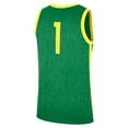 thumbnail image 3 of Men's Nike Green Oregon Ducks Road Replica Basketball Jersey, 3 of 3