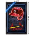 thumbnail image 3 of MLB St. Louis Cardinals - Neon Helmet 23 Wall Poster, 14.725" x 22.375" Framed, 3 of 6