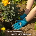 thumbnail image 4 of Vgo... 1-Pair Kids Gardening Gloves Ages 3-9| Natural Latex Grip|Breathable Yard Work & DIY Safety Gloves, Machine Washable For Outdoor Play (XS, Blue, KID-RB6013), 4 of 7