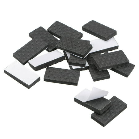 Furniture Pads Adhesive Rubber Pads 30mm X 15mm Black 36pcs