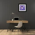 thumbnail image 3 of Vicedo, Diana 26x26 Black Ornate Wood Framed with Double Matting Museum Art Print Titled - Little Girl Violet Color, 3 of 4