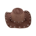 thumbnail image 4 of CTM  Western Ball Studded Trim Cowboy Hat (Women), 4 of 5