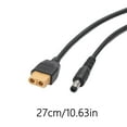 thumbnail image 3 of DC5521 5525 Male to XT60 Female Adapter Cable 27CM Length for High Current Power Extension and Conversion Cord, 3 of 8