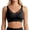 Black, variant on Full Coverage Wireless T-Shirt Bra Superior Support Comfort Seamless Underwear For Large Bust Women