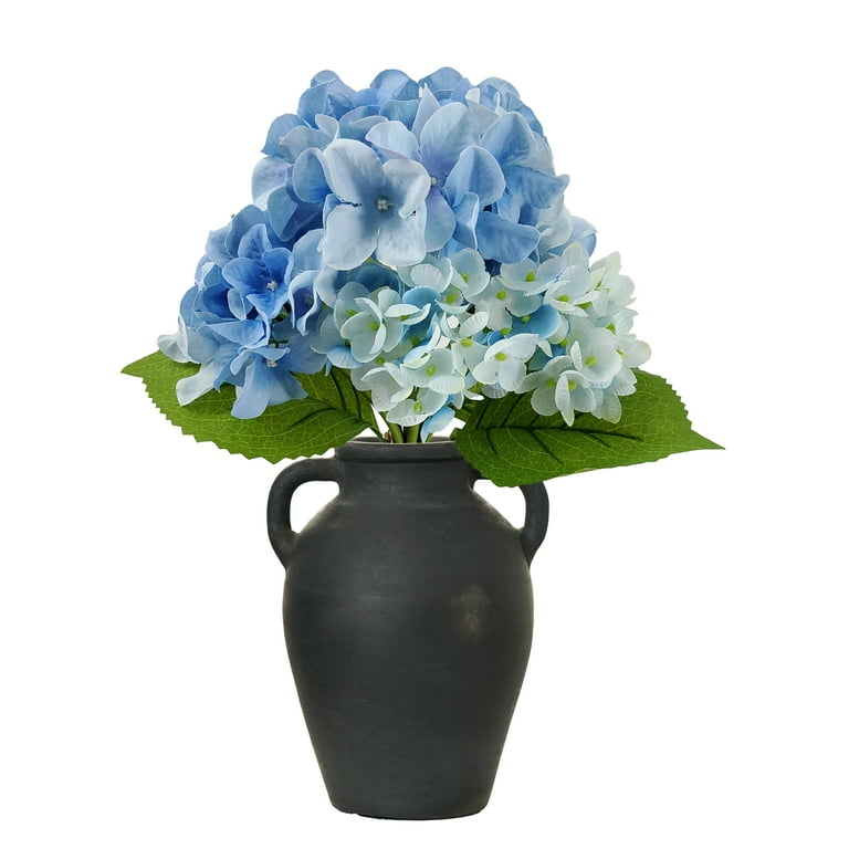 Mainstays 15in Indoor Artificial Hydrangea Bundle, Blue Color