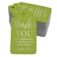 thumbnail image 1 of Inkdotpot ThankYou For Celebrating The Mother To Be Baby Shower Bottle Tag Real Silver Foil Favor Hang Tags Pack Of 50, 1 of 6