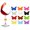 24pcs-B, variant on 24pcs Cute Monkey Wine Glass Labels - Fun Silicone Drink Markers for Parties, Weddings, and Birthdays