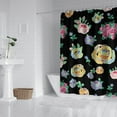 thumbnail image 3 of Waterproof Pioneer Shower Curtain 84x72 Inch Polyester Unique Colorful Floral Shower Curtain for Bathroom Hotel Home Decor with 12 Plastic Hooks, 3 of 5
