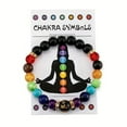 thumbnail image 5 of Colorido Piedra Pulseras hechas a mano Piedra Natural Pulseras de cristal para hombres y mujeres Ansiedad Yoga Meditación Energía Pulseras, 5 of 5