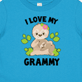 thumbnail image 4 of Inktastic Cute Sloth I Love My Grammy with Green Leaves Boys or Girls Baby T-Shirt, 4 of 5